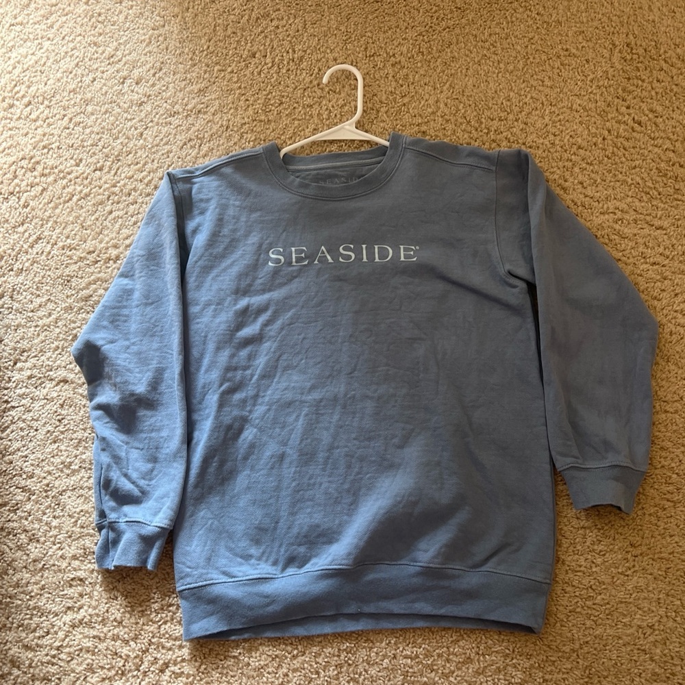 Seaside Men's Crewneck Sweater - Classic Blue